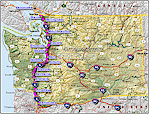 i-5 Interstate 5 Washington Map